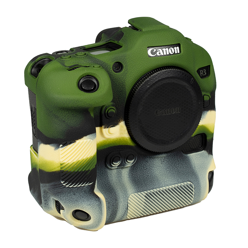 Professional Camera Protective Case Scratch-Resistant Camera Silicone Skin for Canon EOS R3 Camera