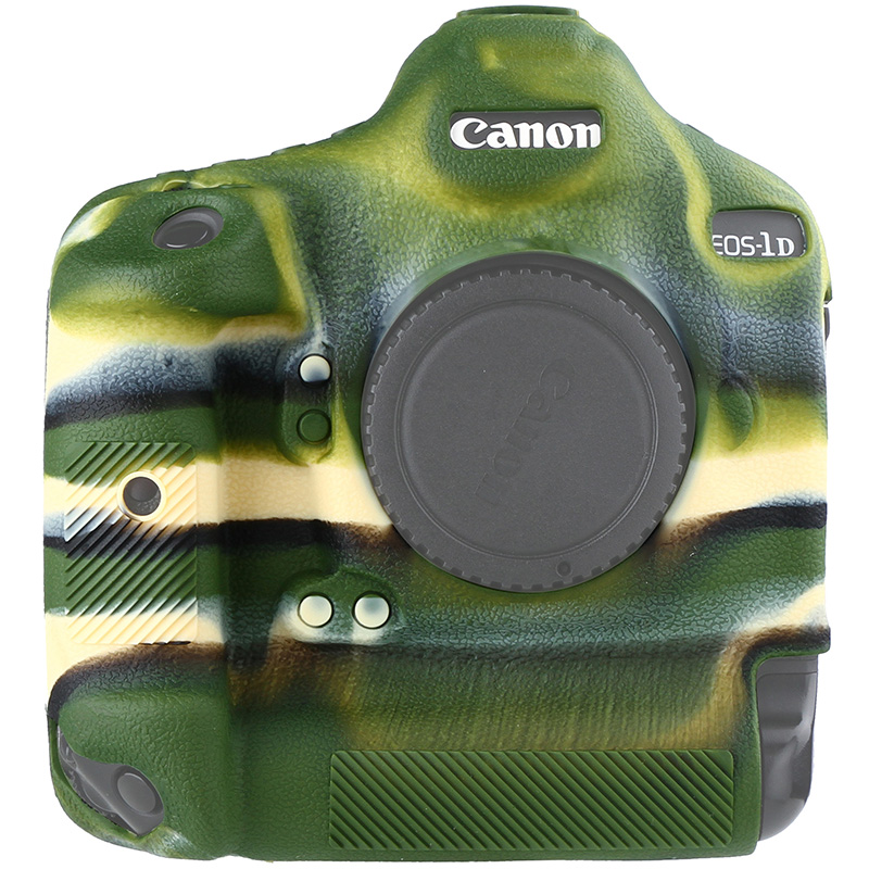 Easy Hood Camera Case for Canon EOS-1D X Mark III/Mark II, Texture Surface, Anti-Scratch Silicone Protective Camera Cover for Canon EOS 1DX Mark II Mark III