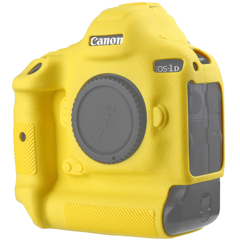 Easy Hood Camera Case for Canon EOS-1D X Mark III/Mark II, Texture Surface, Anti-Scratch Silicone Protective Camera Cover for Canon EOS 1DX Mark II Mark III