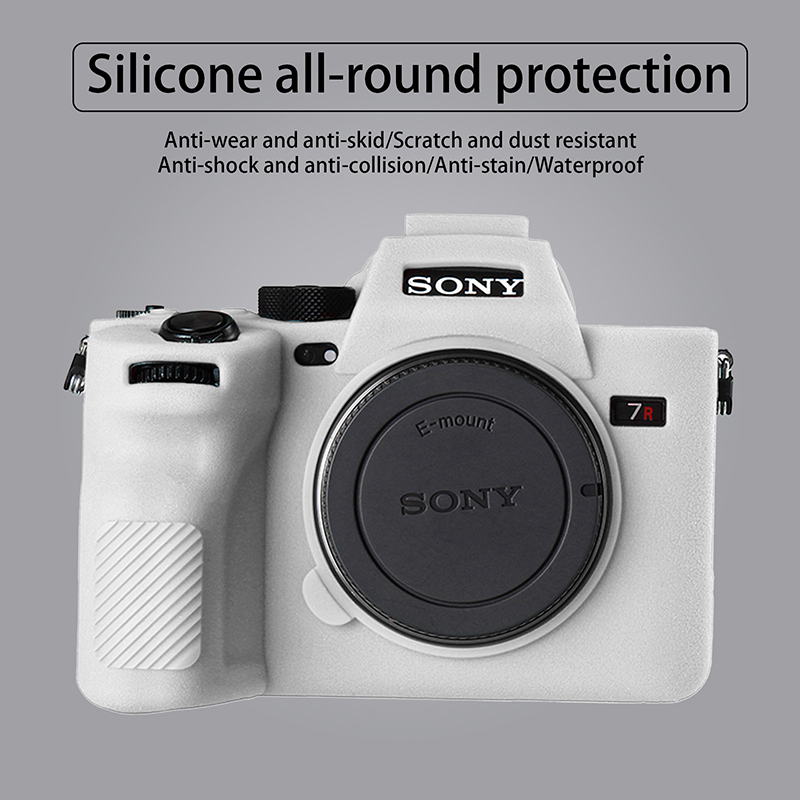 Easy Hood Silicone Camera Case for Sony A7R V Digital Camera, Soft Silicone Protective Body Cover Skin for Sony A7R5 Camera Protector