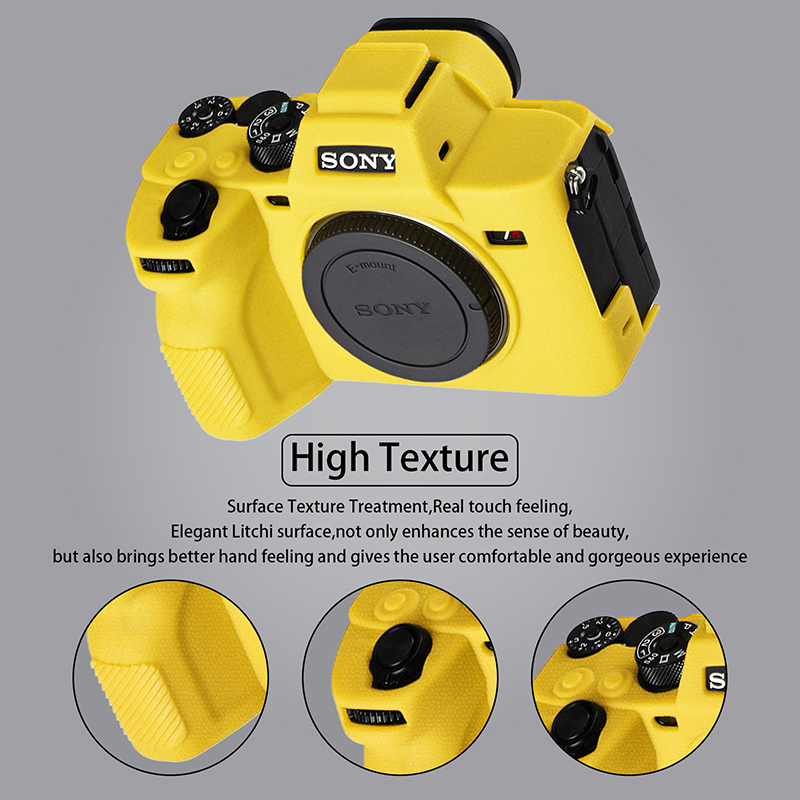 Easy Hood Silicone Camera Case for Sony A7R V Digital Camera, Soft Silicone Protective Body Cover Skin for Sony A7R5 Camera Protector