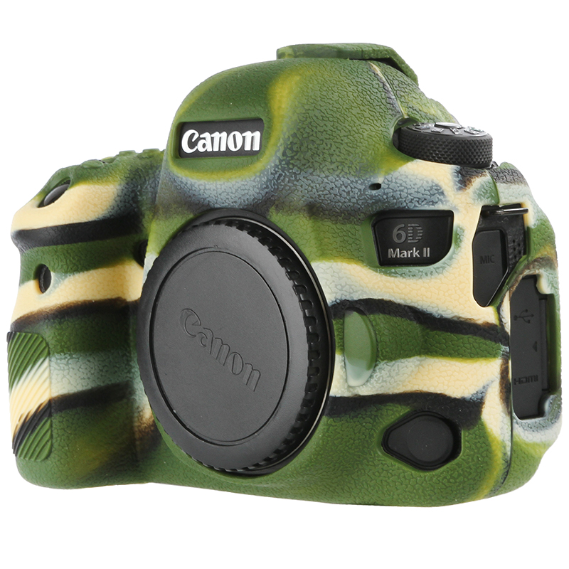 Easy Hood Silicone Camera Case for Canon 6D Mark II DSLR Camera, Soft Silicone Protective Body Cover Skin for Canon 6D Mark II Digital SLR Camera