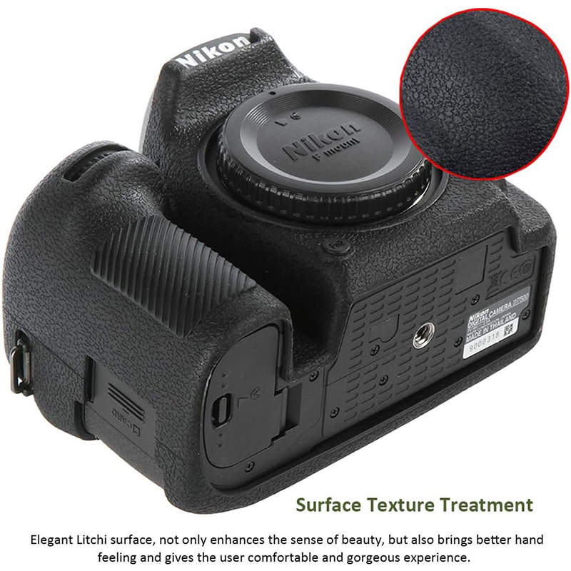 Easy Hood Camera Case for Nikon D7500 Digital Camera, Anti-Scratch Silicone Rubber Housing Case Soft Protective Cover Skin