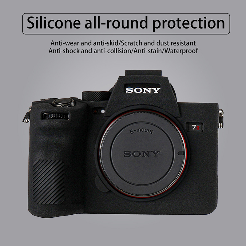 Easy Hood Silicone Camera Case for Sony A7R V Digital Camera, Soft Silicone Protective Body Cover Skin for Sony A7R5 Camera Protector