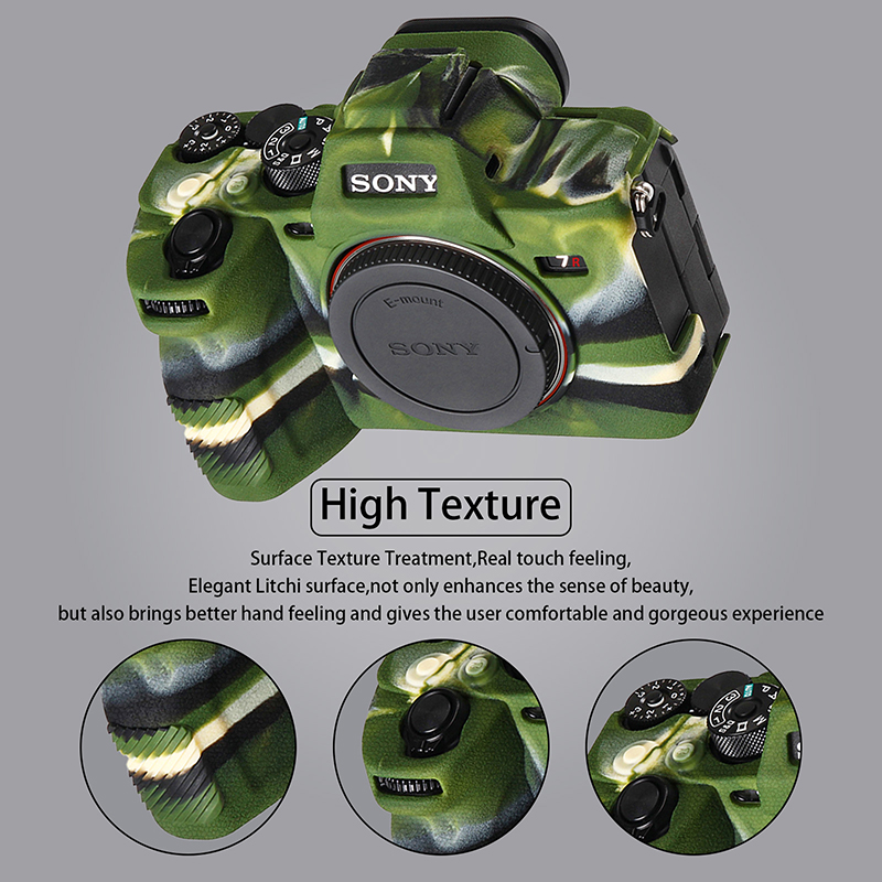 Easy Hood Silicone Camera Case for Sony A7R V Digital Camera, Soft Silicone Protective Body Cover Skin for Sony A7R5 Camera Protector